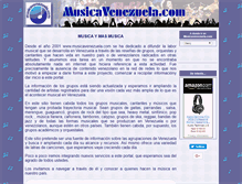 Tablet Screenshot of musicavenezuela.com